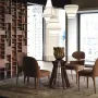 Dining Tables - Nastia, round table on fluted column - BRIANFORM