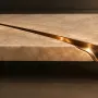 Dining Tables - Veil, marble and brass table - BRIANFORM
