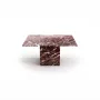Tables Salle à Manger - Table à manger - 100X100X75cm - Carrera - Marbre Rosso Levano - STONE VALLEY