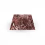 Tables Salle à Manger - Table à manger - 100X100X75cm - Carrera - Marbre Rosso Levano - STONE VALLEY