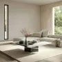 Tables de jardin - Table basse - 70X70X40cm - Carrera - Marbre Panda - STONE VALLEY