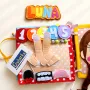 Jouets enfants - Busy Book sur mesure – Livre d’activités en tissu personnalisé - GUBERKA