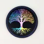 Gifts - Tree of Life (black background) soft touch Magnet - MANDALASHOP