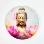Gifts - Lotus Buddha soft touch Magnet - MANDALASHOP