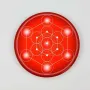 Gifts - Metatron's Cube soft touch Magnet- red (7 colours at choice) - MANDALASHOP