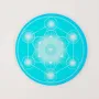 Gifts - Turquoise Metatron's Cube soft touch Magnet - MANDALASHOP