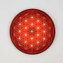 Gifts - Flower of Life soft touch Magnet - red (7 colours at choice) - MANDALASHOP