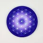 Gifts - Flower of Life soft touch Magnet - indigo (7 colours at choice) - MANDALASHOP