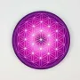 Gifts - Flower of Life soft touch Magnet - purple (7 colours at choice) - MANDALASHOP