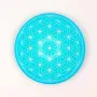 Gifts - Turquoise Flower of Life soft touch Magnet - MANDALASHOP