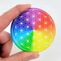 Gifts - 7-chakra Flower of Life soft touch Magnet - MANDALASHOP