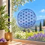 Decorative objects - Transparent repositionable window sticker Flower of Life - MANDALASHOP