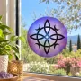 Decorative objects - Purple Witches Knot window sticker - MANDALASHOP