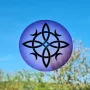 Decorative objects - Purple Witches Knot window sticker - MANDALASHOP