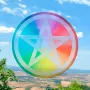 Decorative objects - Repositionable window sticker Pentacle - MANDALASHOP