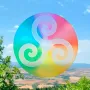 Decorative objects - Repositionable window sticker positive Triskel - MANDALASHOP