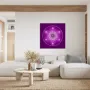 Decorative objects - Metatron's Cube canvas - purple (7 colours at choice) - MANDALASHOP