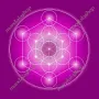 Decorative objects - Metatron's Cube canvas - purple (7 colours at choice) - MANDALASHOP