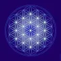 Objets de décoration - Toiles Fleur de Vie - indigo (7 couleurs au choix) - MANDALASHOP