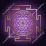 Objets de décoration - Toile Sri Yantra (fond violet) - MANDALASHOP