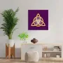 Objets de décoration - Toile Triquetra violette - MANDALASHOP