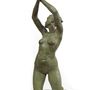 Sculptures, statuettes et miniatures - Flamme sculpture figurative en bronze hauteur 62 cm .  - POTHIN GALLARD CRÉATION BRONZE