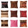 Fabric cushions - Handmade Oriental Turkish Kilim, Ikat and Suzani Pillow - ÖZMELEK HALI KILIM