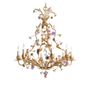 Objets de décoration - Lustre en fleurs de Saxe - BAGUES-BRONZES DE FRANCE