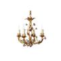 Objets de décoration - Lustre en fleurs de Saxe - BAGUES-BRONZES DE FRANCE