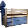 Beds - Rolling desk and drawers box for raised bed (option) - MATHY BY BOLS