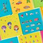 Children's arts and crafts - Sticker books for sticking and sticking all stickers - MAJOLO