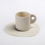 Ceramic - Corrugated cup - FANNY LAUGIER PORCELAINE