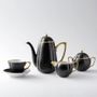Accessoires thé et café - Cuir design tasse et soucoupe - HATAMAN