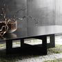 Console table - CENITZ coffee table in steel and solid wood. - BLUNT