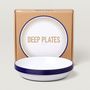 Assiettes au quotidien - Deep Plates - Set of 4 - FALCON ENAMELWARE