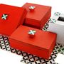 Caskets and boxes - Hand-Crafted Cloisonné Tile Box  - LALA CURIO LIMITED