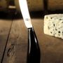 Gifts - Black horn or Walnut spreader knife with high polished finish - FORGE DE LAGUIOLE