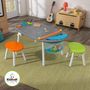 Children's tables and chairs - Chalkboard Art Table with Stools - KIDKRAFT