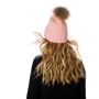 Scarves - Cashmere Plain Knit Bobble Hat - SOMERVILLE