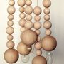 Table lamps - Chain of marbles, beech wood - UN ESPRIT EN PLUS