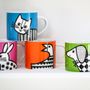 Tea and coffee accessories - New Jane Foster Mugs, placemats and coasters  - MAKE INTERNATIONAL