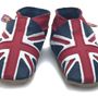 Kids slippers and shoes - Union Jack navy - STARCHILD