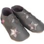 Kids slippers and shoes - Stars grey metal - STARCHILD