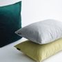 Fabric cushions - Diamond Velvet/Kvadrat Remix Jade Green Cushion - LOUISE ROE COPENHAGEN