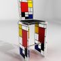 Stools - Collection Mondrian Chaises et Tabourets - FREDERIC JULIEN DESIGN