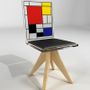 Tabourets - Collection Mondrian Chaises et Tabourets - FREDERIC JULIEN DESIGN