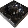 Unique pieces -  Marble sink "Silurien Night" - PALEOLAND'ART - L'ART DU TEMPS