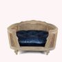 Small sofas - Arthur M upholstered fusili dark blue - LORD LOU