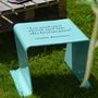 Lawn chairs - HAPPINESS STOOL - ID-FER MEUBLES EN METAL PLIE