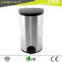 Garbage cans - Ninestars QDT-50-19 toe tap trash bin - NINESTARS